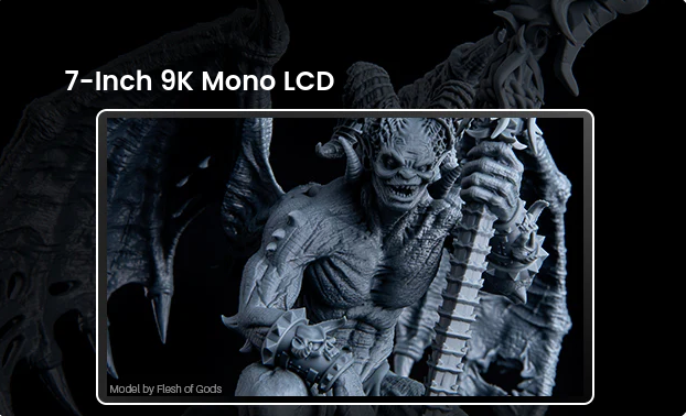 7 inch 9k Mono LCD